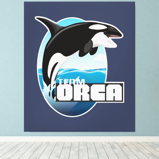 Team Orca Leinwanddruck (Insitu (Holzboden))