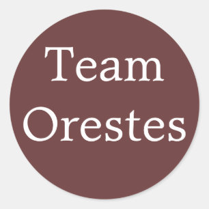 Team Orestes - Griechischer Held Runder Aufkleber
