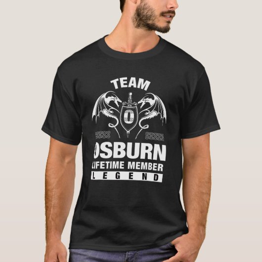 Team Osburn Lebenslanges Mitglied T-Shirt (Vorderseite)