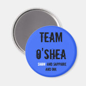 TEAM O'SHEA MAGNET (Vorderseite/Rückseite)