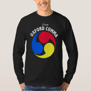 Team Oxford Comma Funny English Grammar Nerd Club T-Shirt