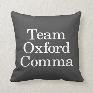 Team Oxford Commons Funny Grammar Police Zitat Kissen