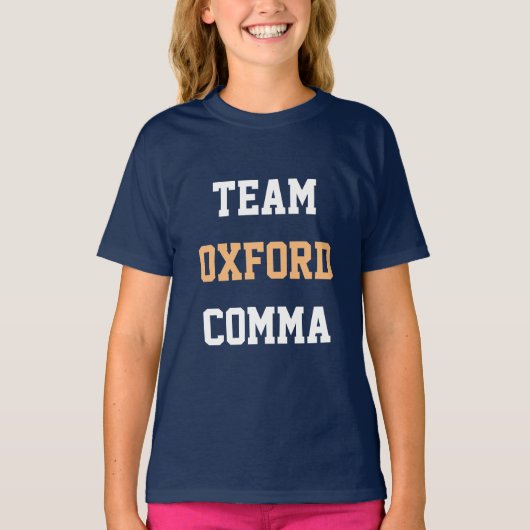 Team-Oxford-Komma T-Shirt (Vorderseite)