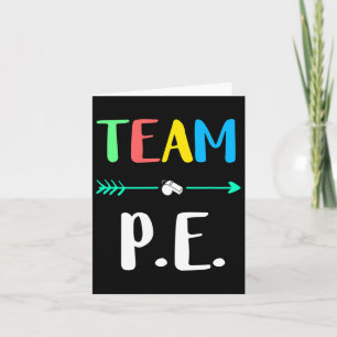 Team P.e. Schullehrer Pe Teacher Strong Physica Karte