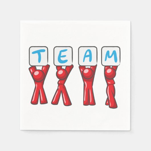 Team Paper Napkins Serviette (Vorderseite)