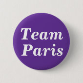 Team Paris Abzeichen Button (Vorderseite)