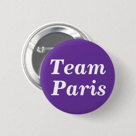 Team Paris Abzeichen Button (Vorne & Hinten)