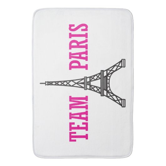"Team Paris" Badematte (Vorderseite Vertikal)