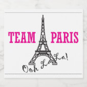 TEAM PARIS SCHAUMWEINETIKETT (Einzelnes Label)
