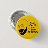 Team Peapod Knopf Button (Vorne & Hinten)