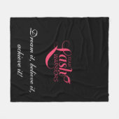 Team-Peitschen-Kriegers-Decke Fleecedecke (Vorderseite (Horizontal))