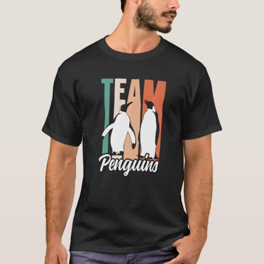 Team Penguins Lover Animal Cute Penguin Premium T-Shirt (Vorderseite)