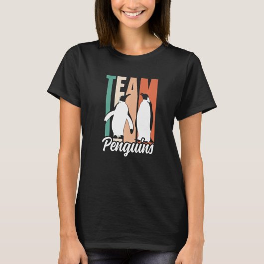 Team Penguins Lover Animal Cute Penguin Premium T-Shirt (Vorderseite)