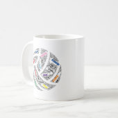 Team Personalisiert Netball-Tasse Kaffeetasse (Vorderseite Links)