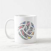 Team Personalisiert Netball-Tasse Kaffeetasse (Links)