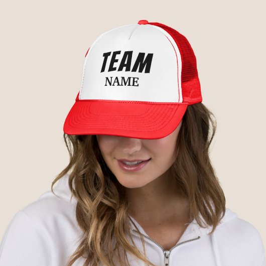 TEAM PERSONALISIERT TRUCKER HAT TRUCKERKAPPE (Beispiel)