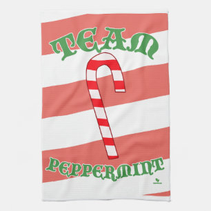 Team Pfefferminz Lustiges Weihnachten Minze Freude Geschirrtuch