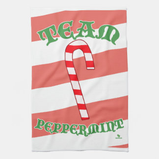 Team Pfefferminz Lustiges Weihnachten Minze Freude Geschirrtuch