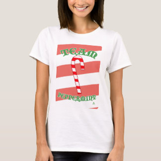 Team Pfefferminz Lustiges Weihnachts-Slogan-Design T-Shirt