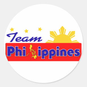 Team Philippinen Runder Aufkleber