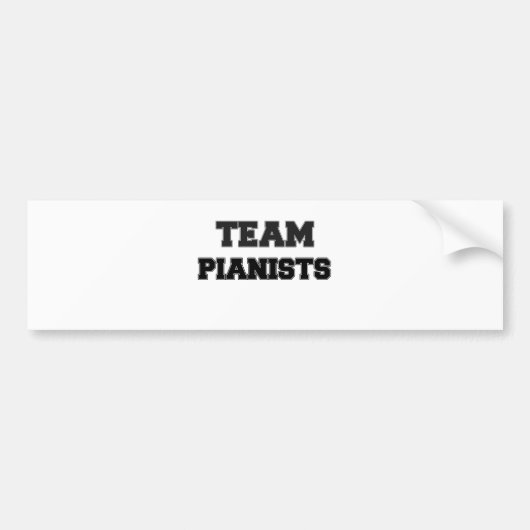 Team-Pianisten Autoaufkleber (Vorne)