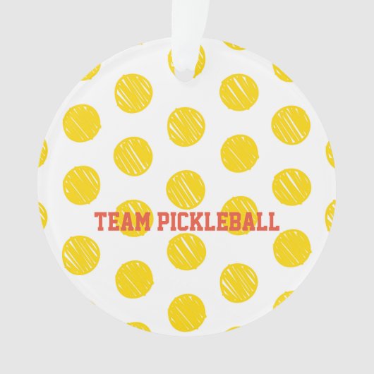 TEAM PICKLEBALL Moderne Sportzentren Ornament (Vorderseite)