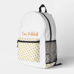 TEAM PICKLEBALL Sportgelbe Bälle Reisen Spaß Bedruckter Rucksack