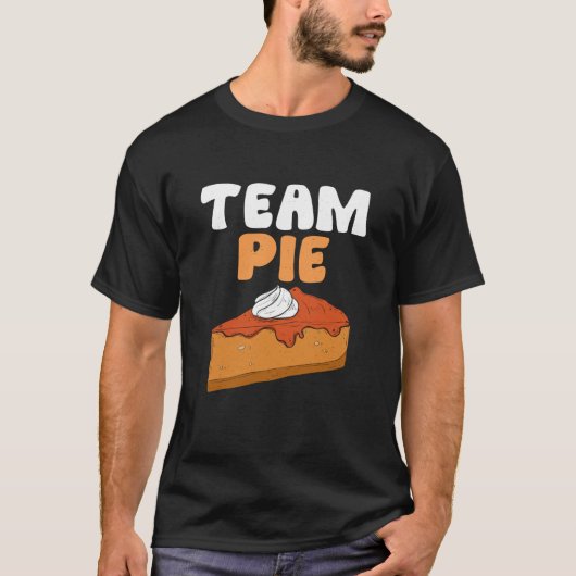 Team Pie Thanksgiving Pumpkin Pie Fall Season Men  T-Shirt (Vorderseite)