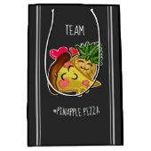 Team Pinapple Pizza Mittlere Geschenktüte (Vorderseite)