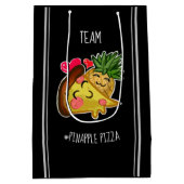 Team Pinapple Pizza Mittlere Geschenktüte (Rückseite)