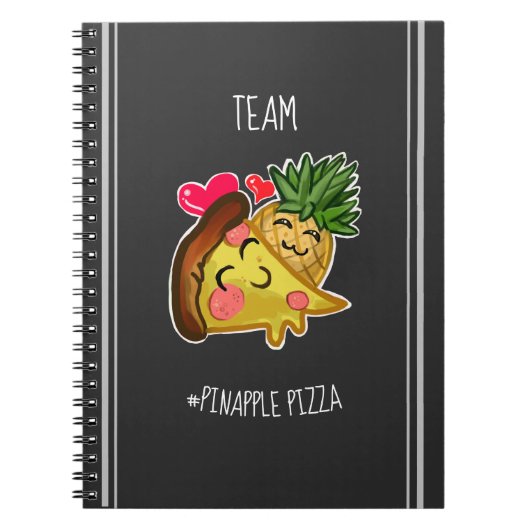 Team Pinapple Pizza Notizblock (Vorderseite)