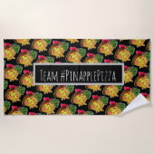 Team Pinapple Pizza Strandtuch (Vorderseite)