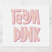 Team Pink Bierflaschenetikett (Einzelnes Label)