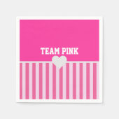Team Pink Bride & Bridesmaids Brautparty-Party Serviette (Vorderseite)