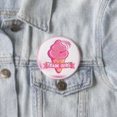 Team Pink Eis Geschlechter-Enthüllung Button (Beispiel)