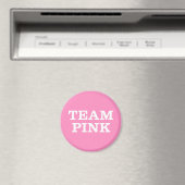 Team Pink.. für die Familie und Freunde der Braut Magnet (In Situ (Geschirrspüler))
