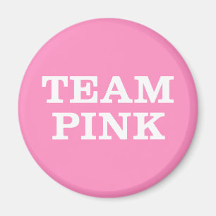 Team Pink.. für die Familie und Freunde der Braut Magnet