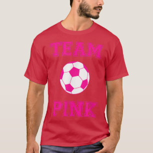 Team Pink Girl Fußball Ball Party Ti T-Shirt
