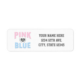 Team PINK oder BLUE Gender Reveal Baby Shower