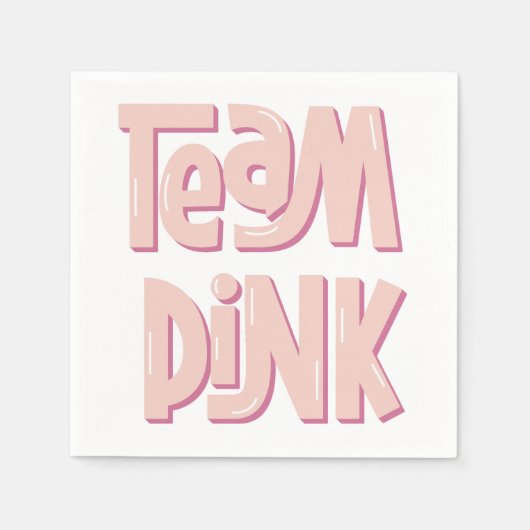 Team Pink Paper Napkin Serviette (Vorderseite)