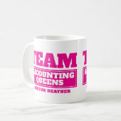 Team pink personalisieren Team und nennen Tasse (Vorderseite Links)
