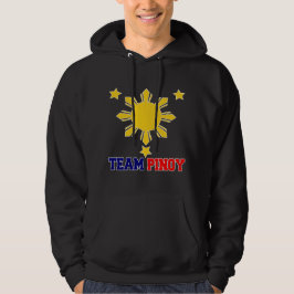 Team Pinoy 3 Sterne und ein Sun Hoodie