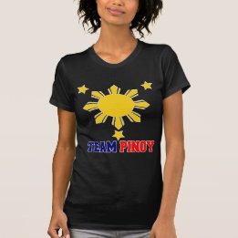 Team Pinoy 3 Sterne und ein Sun T-Shirt