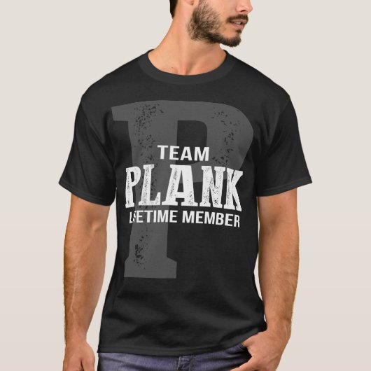 Team PLANK Lifetime Member T-Shirt (Vorderseite)