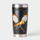 Team Platypus Tennis Thermobecher (Rückseite)