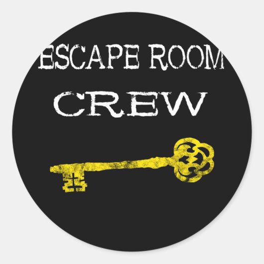 Team Player der Team-Crew der Escape Room-Game-Gru Runder Aufkleber (Vorderseite)