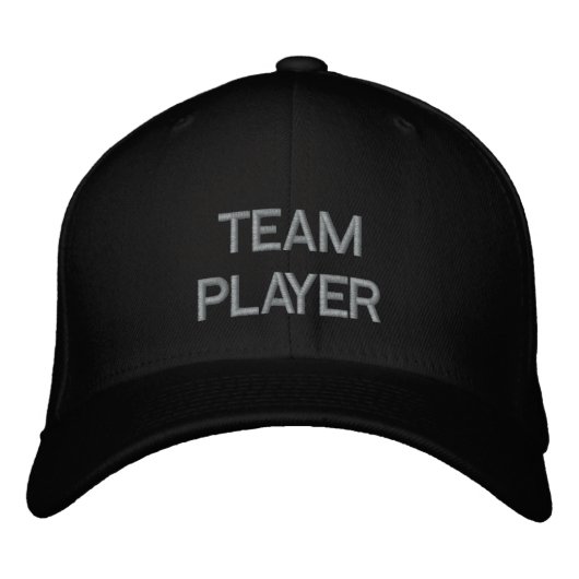 "TEAM PLAYER"-GAP BESTICKTE BASEBALLKAPPE (Vorderseite)