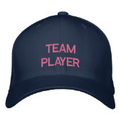 "TEAM PLAYER"-GAP BESTICKTE KAPPE (Vorderseite)