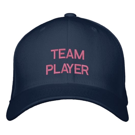 "TEAM PLAYER"-GAP BESTICKTE KAPPE (Vorderseite)