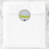 Team Player (Set von 20) Runder Aufkleber (Tasche)